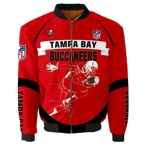 Tampa Bay Buccaneers Thick Bomber Jacket | NFL Team Jacket for Men & Women | Football Fan Gift
