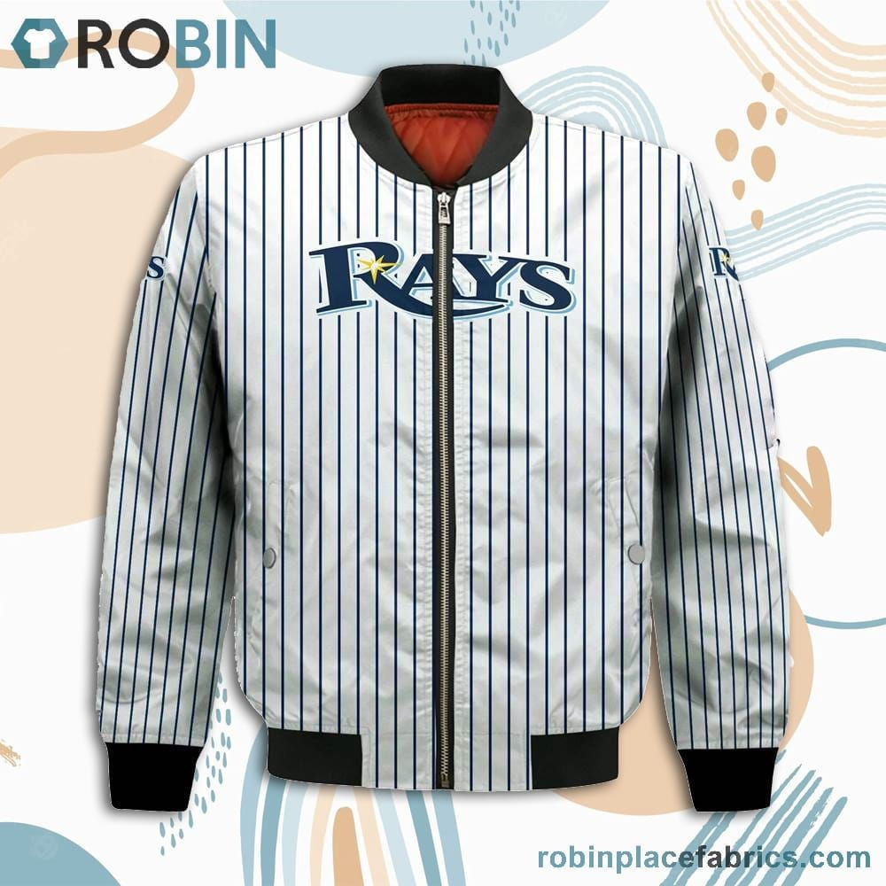 Tampa Bay Rays Bomber Jacket | MLB Team Jacket for Men & Women | Baseball Fan Gift