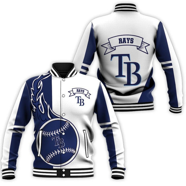 Tampa Bay Rays Varsity Baseball Jacket for Men & Women | MLB Team Fan Gift