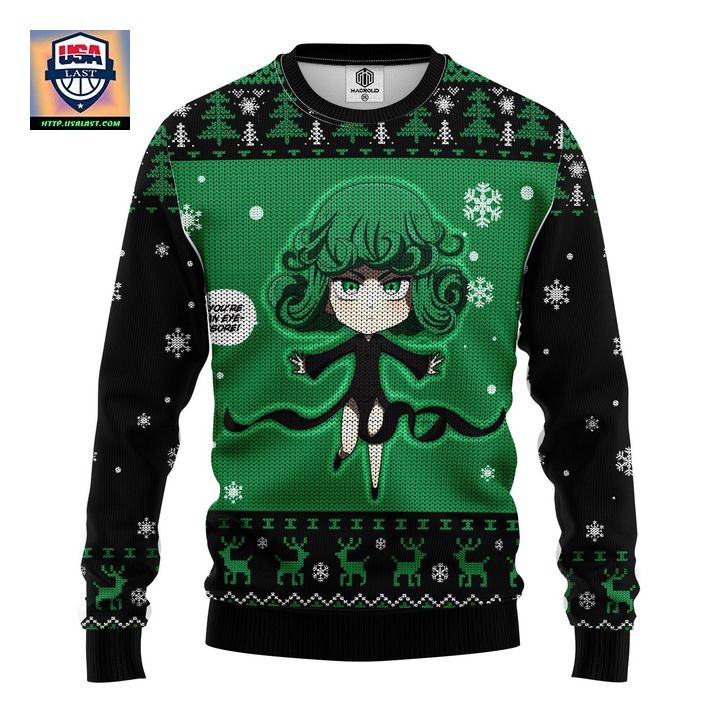 Tatsumaki One Punch Man Anime Ugly Christmas Sweater