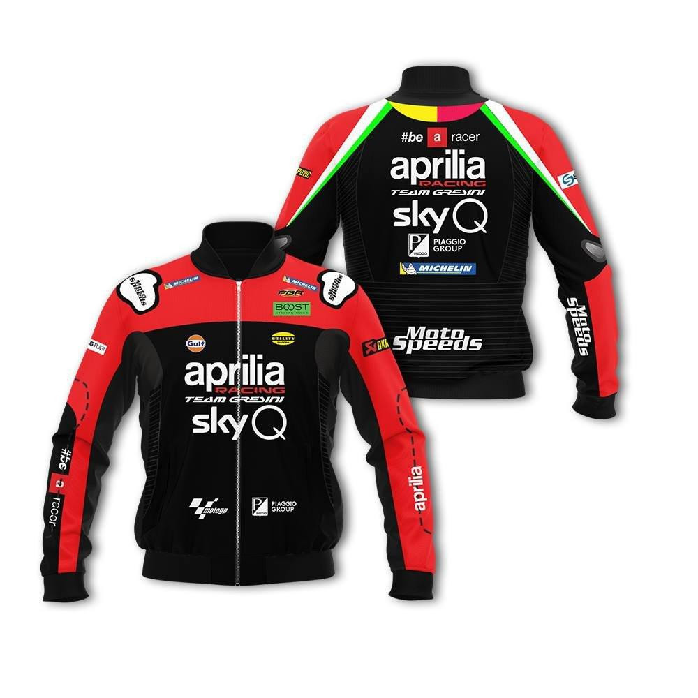 Team Gresini Aprilia Racing Motogp Bomber Jacket | Motorsport Racing Jacket for Men & Women | Racing Fan Gift