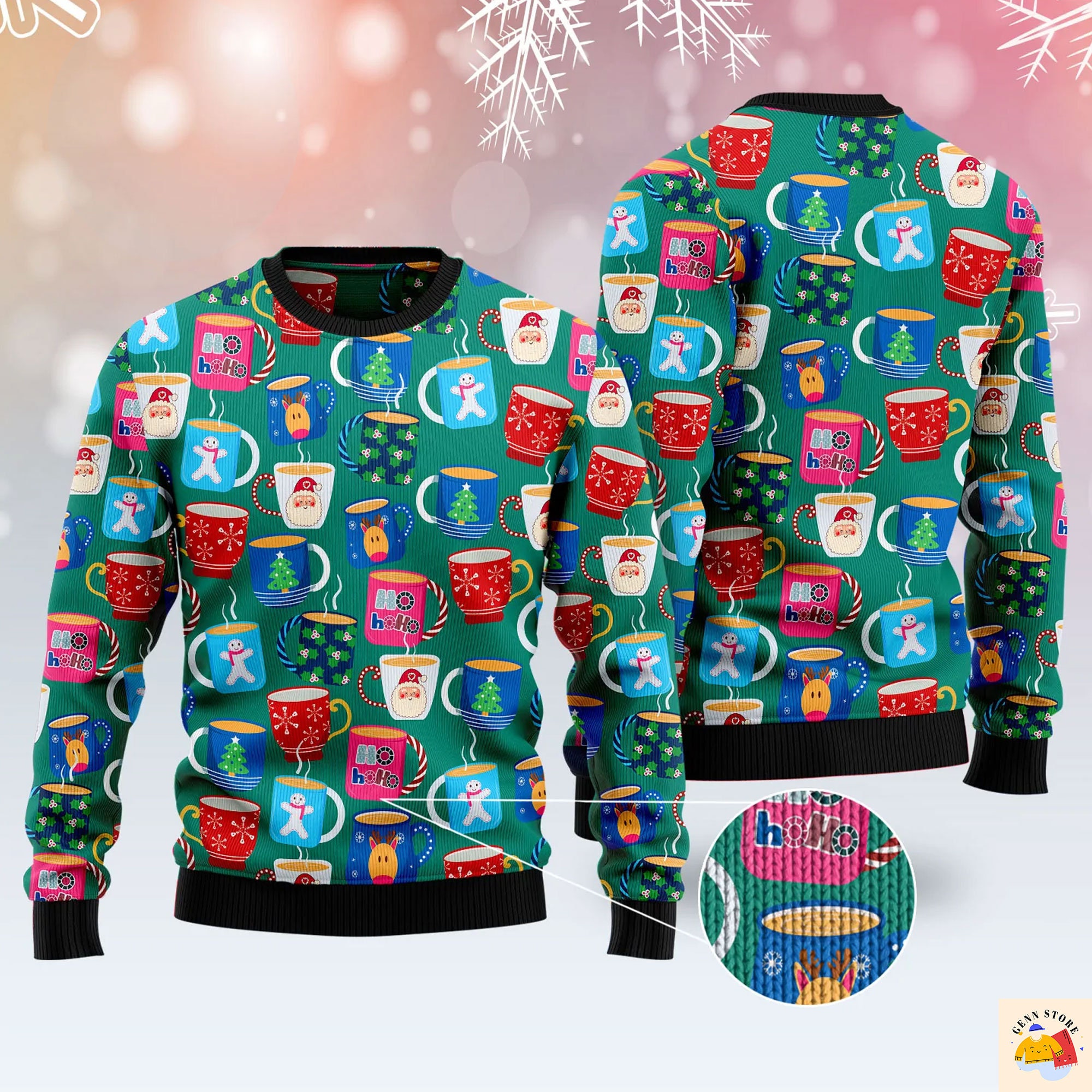 Teapot Christmas Group Ugly Christmas Sweater
