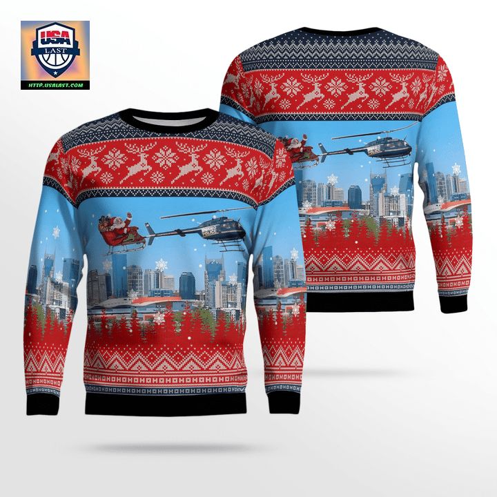 Tennessee Metropolitan Nashville Police Department OH-58A Kiowa With Santa Helicopter