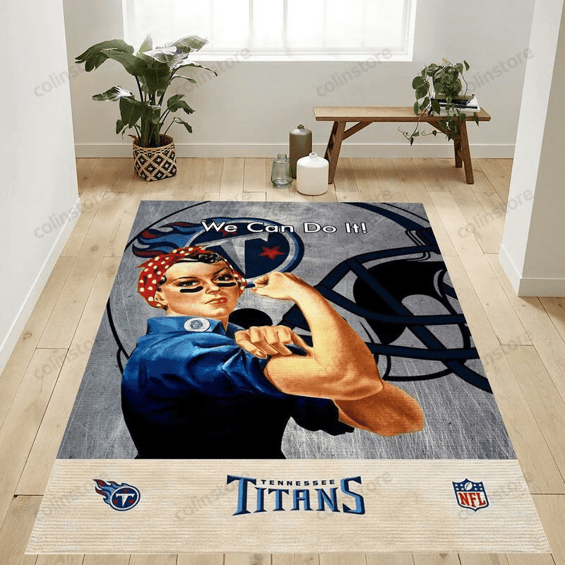 Tennessee Titans American 27 3D Rectangle Area Rug – Full Print Carpet For Living Room & Bedroom Home Decor