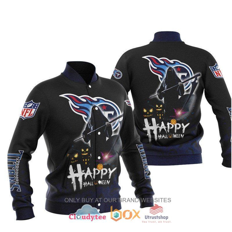 Tennessee Titans Halloween Varsity Baseball Jacket for Men & Women | NFL Team Fan Gift