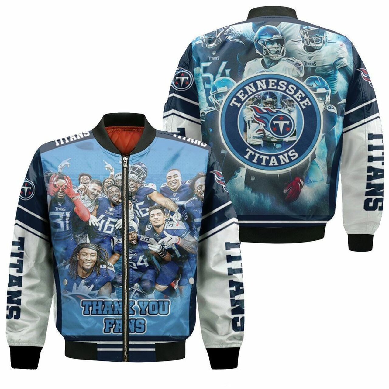 Tennessee Titans Legends Bomber Jacket | NFL Team Jacket for Men & Women | Football Fan Gift