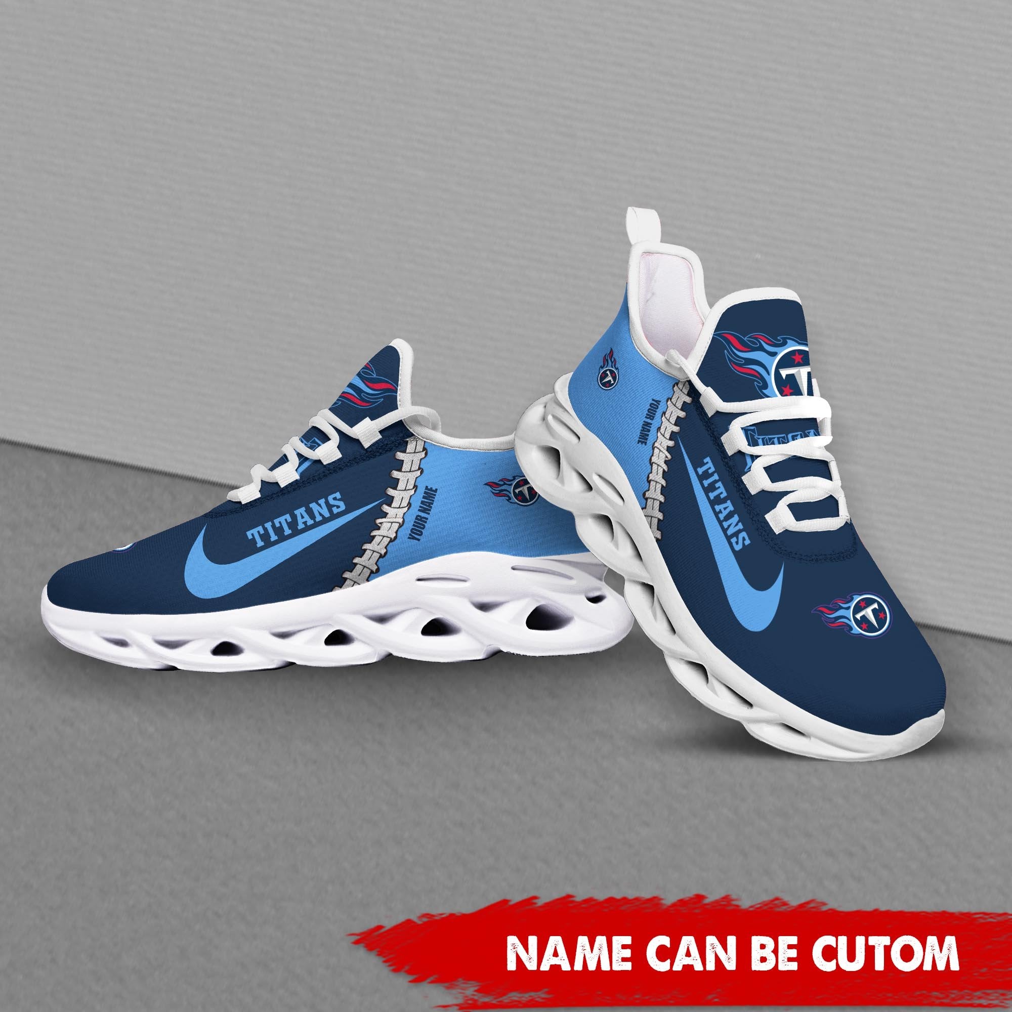 Tennessee Titans Max Soul Shoes Sneakers for Men And Women – NFL Football Fan Shoes, Team Sneakers - Image 4