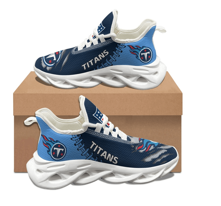 Tennessee Titans Max Soul Shoes Sneakers for Men And Women – NFL Football Fan Shoes, Team Sneakers