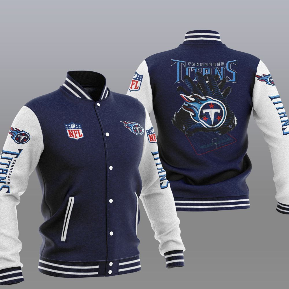 Tennessee Titans Navy Varsity Baseball Jacket for Men & Women | NFL Team Fan Gift