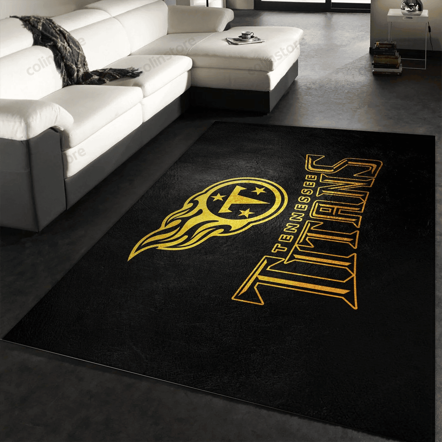 Tennessee Titans Rectangle Area Rug – Full Print Carpet For Living Room & Bedroom Home Decor