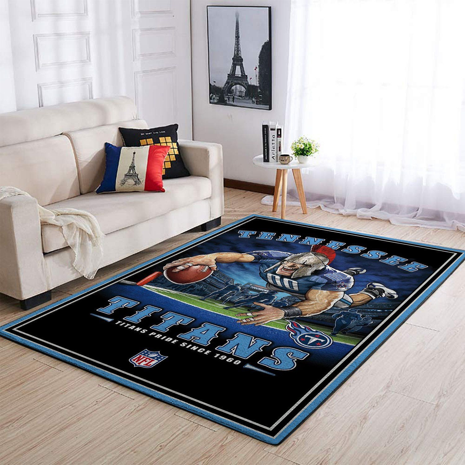 Tennessee Titans Team Pride Nice Gift Rectangle Area Rug – Full Print Carpet For Living Room & Bedroom Home Decor