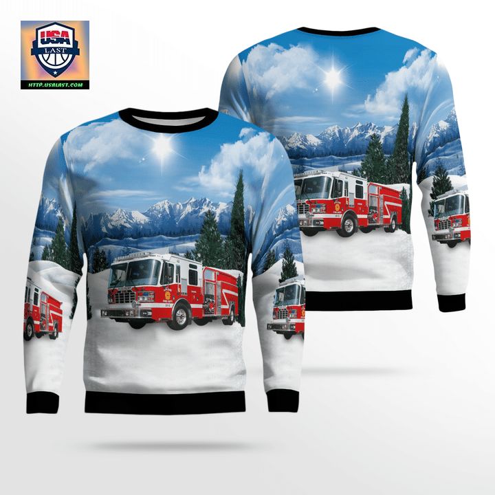 Texas Abilene Fire Department AOP Sweater