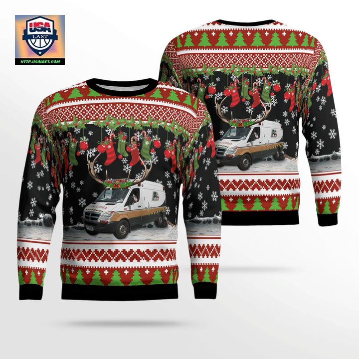 Texas Acadian Ambulance Christmas Sweater 3D