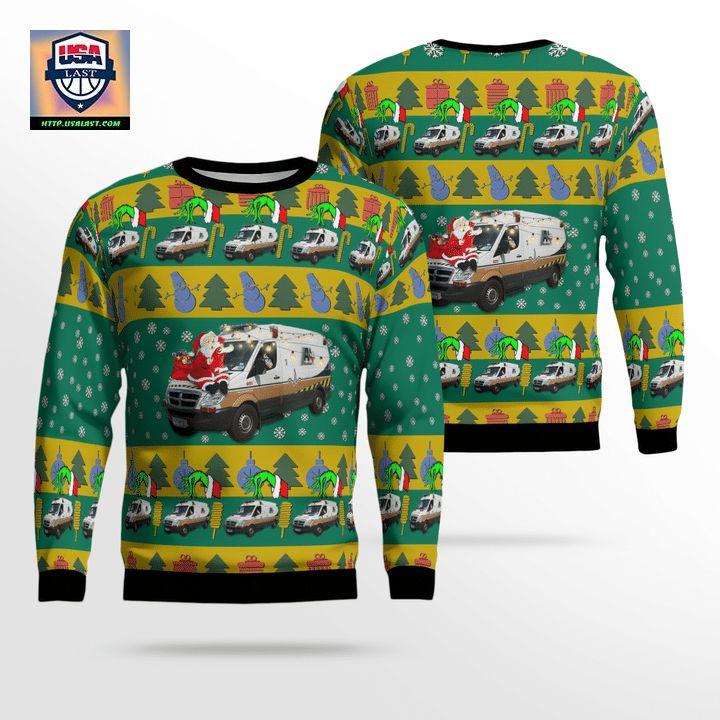 Texas Acadian Ambulance Christmas Sweater 3D DY01
