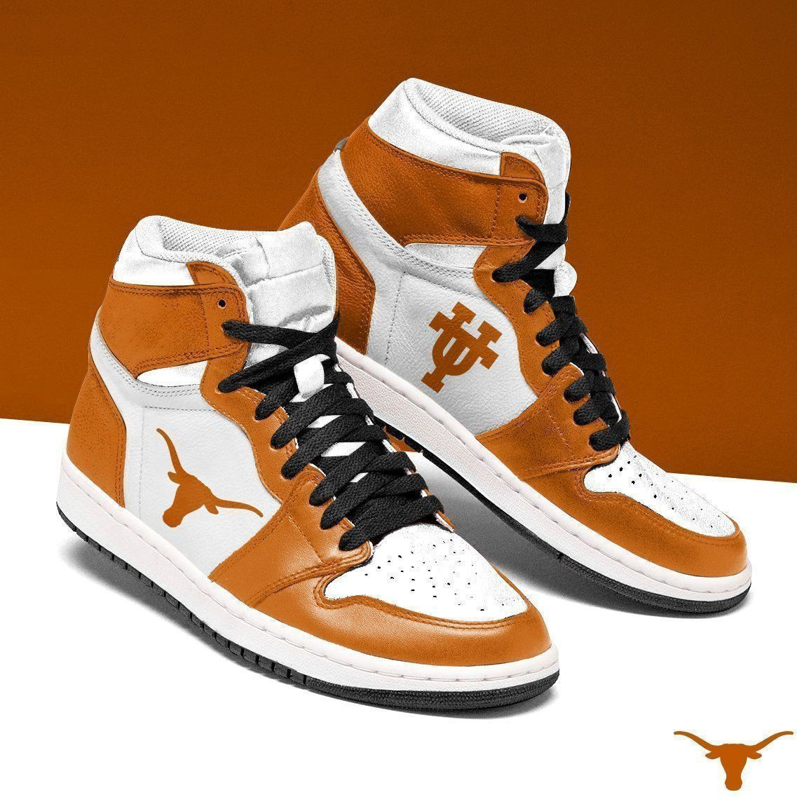 Texas Longhorns Ncaa Men Unique Texas Longhorns Football Custom Shoes Sport Air Jd Sneakers