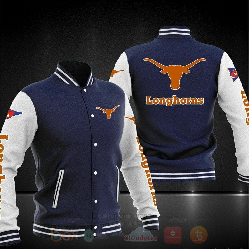 Texas Longhorns Varsity Baseball Jacket for Men & Women | NCAA Team Fan Gift