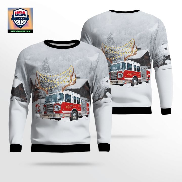 Texas Lubbock Fire Rescue AOP Sweater