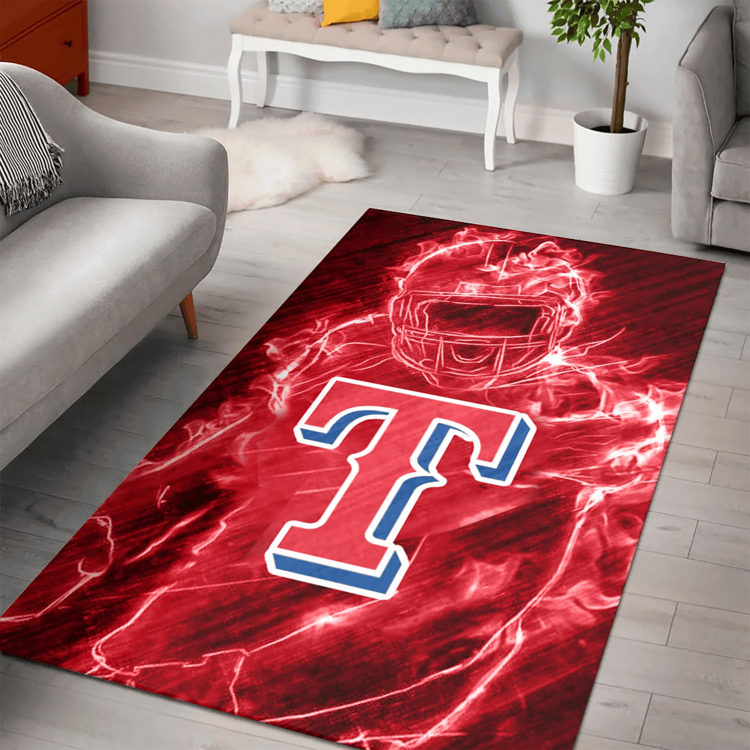 Texas Rangers Legend 3D Full Print Rectangle Area Rug – Full Print Carpet For Living Room & Bedroom Home Decor