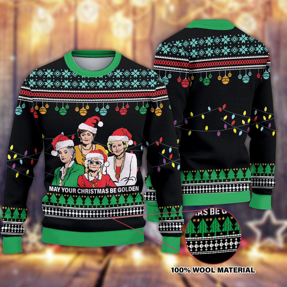 Thank You for Being a Friend Golden Girls Ugly Christmas Sweater