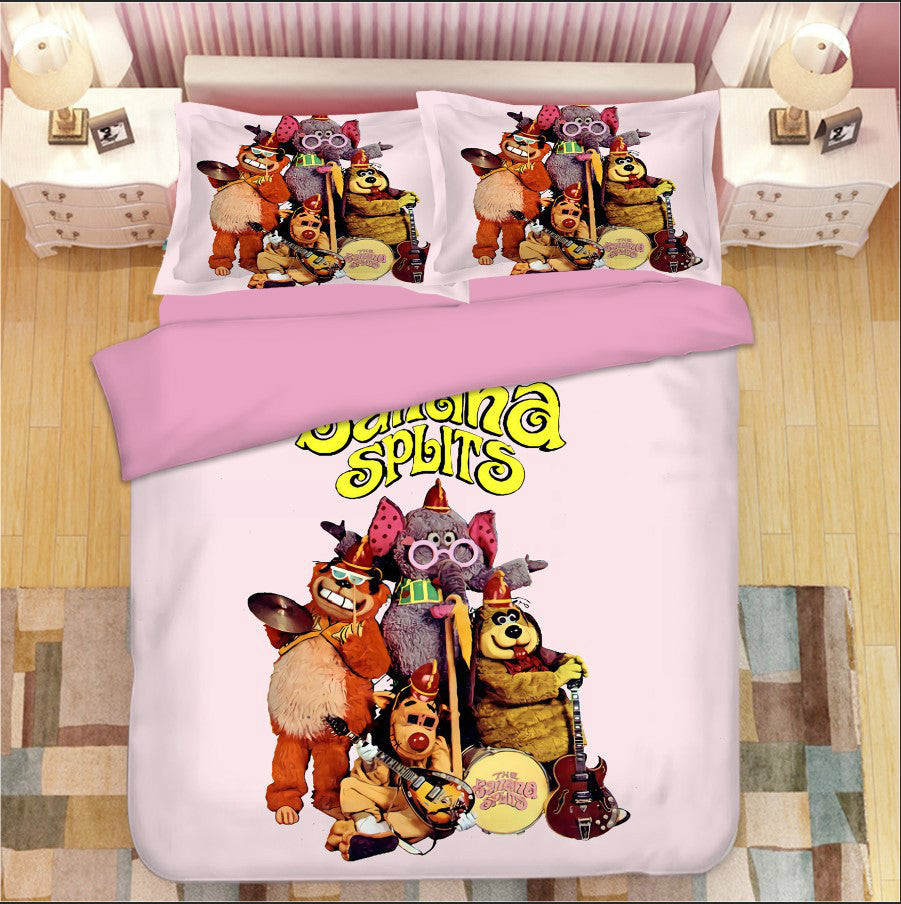 The Banana Splits Adventure Hour Duvet Cover Quilt Cover Pillowcase Bedding Set Bed Linen Home Bedroom Decor