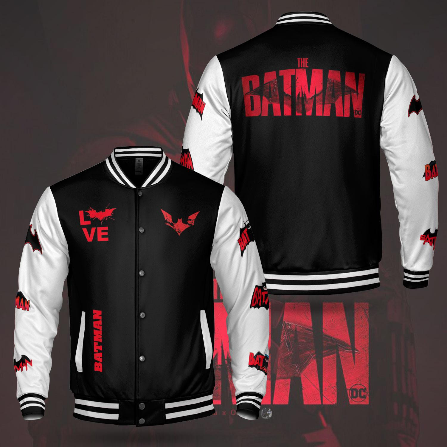 The Batman 2022 Fashion Baseball Jacket for Men & Women | Movie Fan Gift