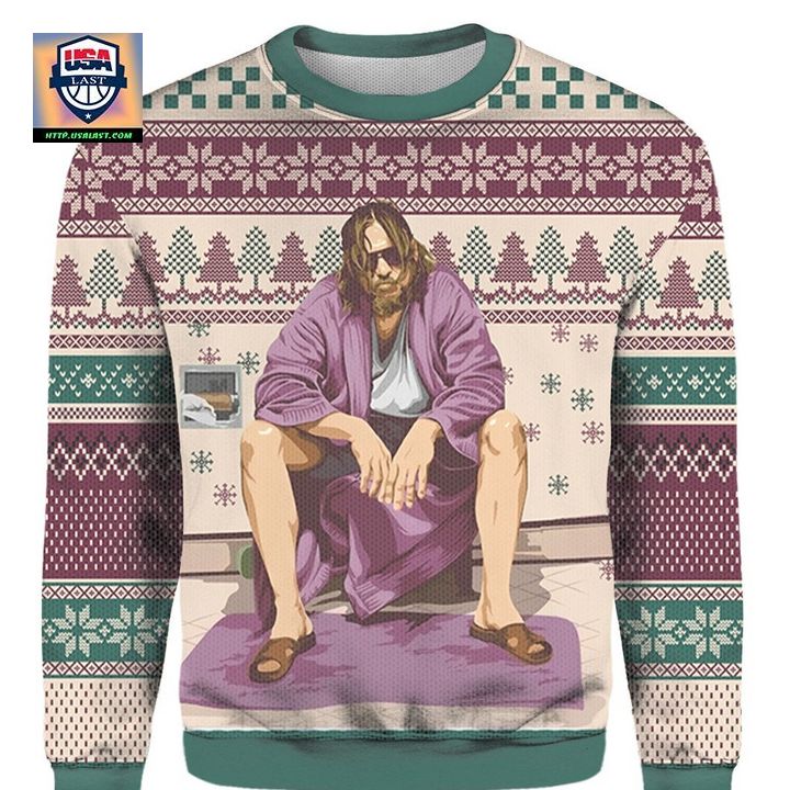 The Big Lebowski Ugly Christmas 3D Sweater