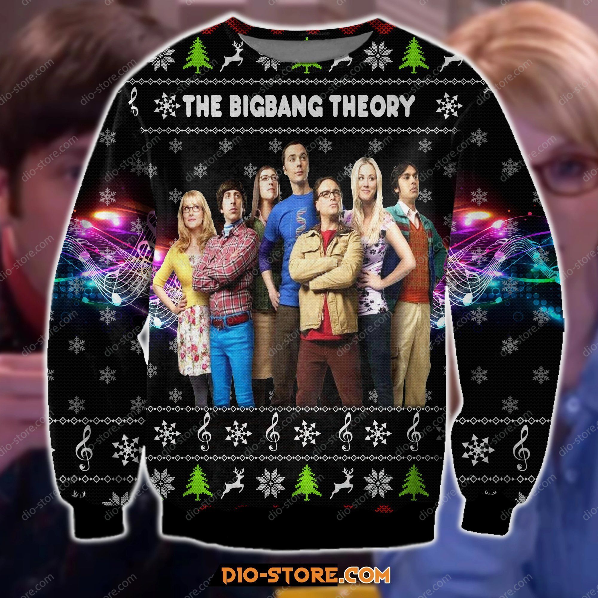 The Bigbang Theory 3D Print Ugly Christmas Sweater