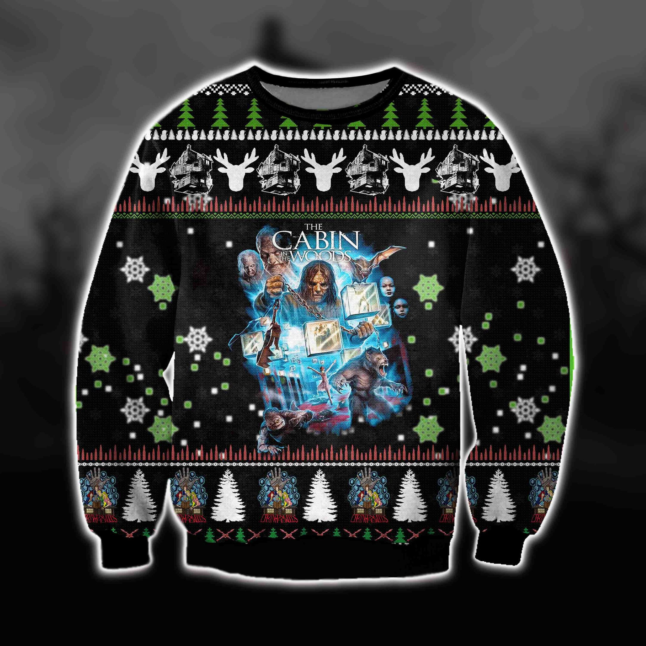 The Cabin In The Wood Film Ugly Christmas Sweater