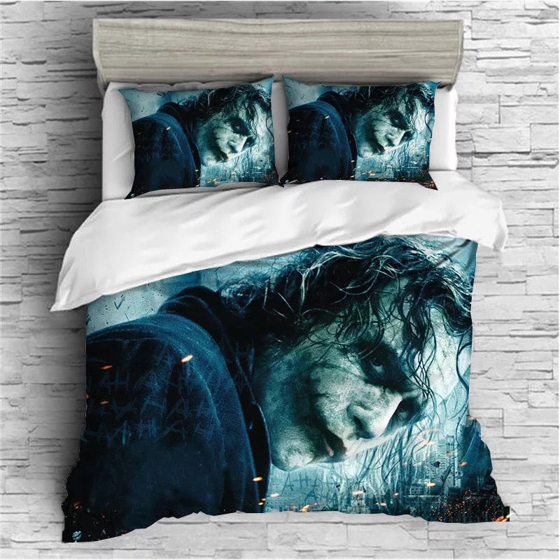 The Dark Knight Batman Joker Clown Duvet Cover Quilt Cover Pillowcase Bedding Set Bed Linen Home Bedroom Decor