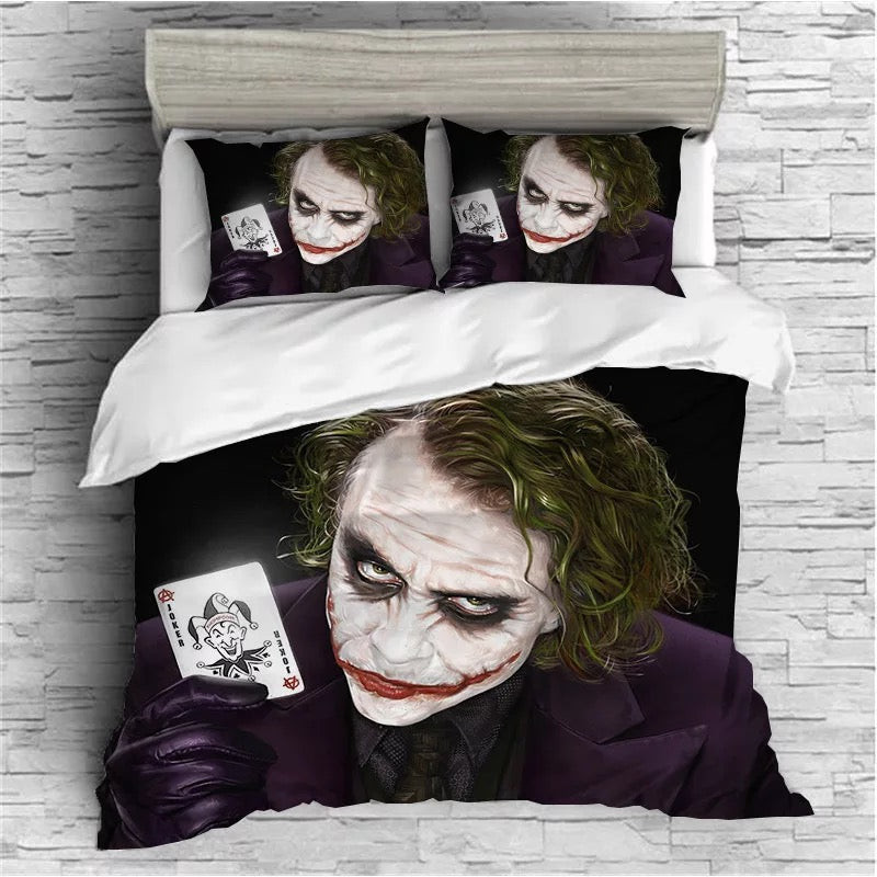 The Dark Knight Batman Joker Clown Duvet Cover Quilt Cover Pillowcase Bedding Set Bed Linen Home Bedroom Decor