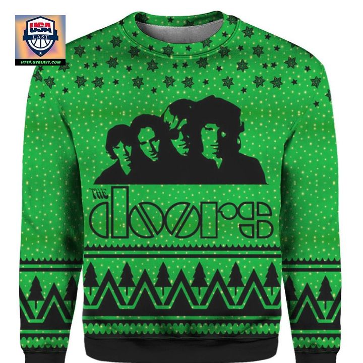 The Doors Band 3D Print Ugly Christmas Sweater Hoodie