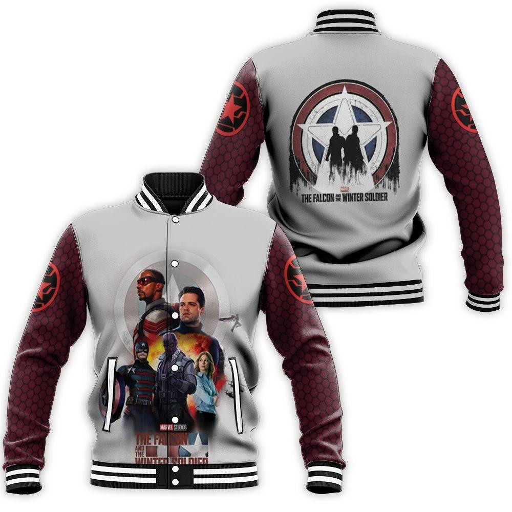 The Falcon and the Winter Soldier Fashion Baseball Jacket for Men & Women | Superhero Fan Gift