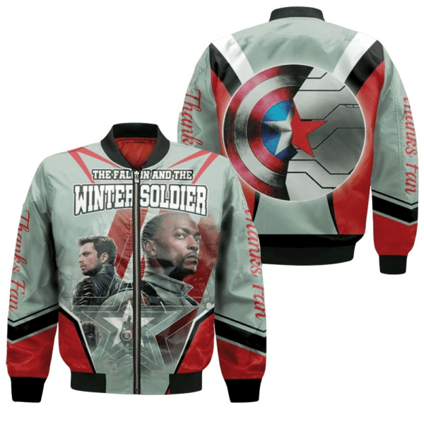 The Falcon And The Winter Soldier Teammates Real Power Bomber Jacket | Streetwear Jacket for Men & Women | Fan Gift