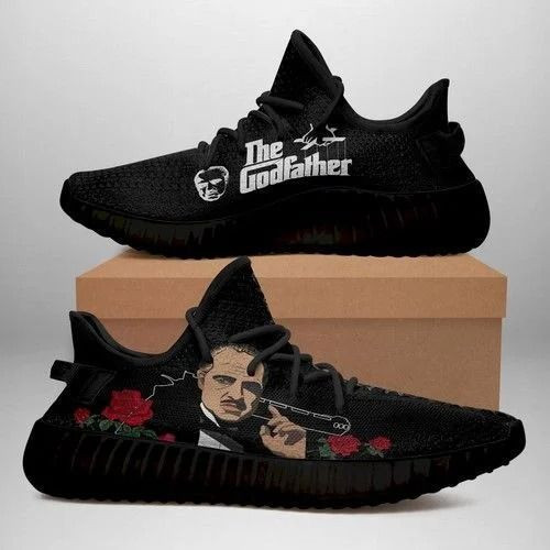 The Godfarther Fan Black Gift Idea My Son Myfriend Father'S Day Shoes Sneakers