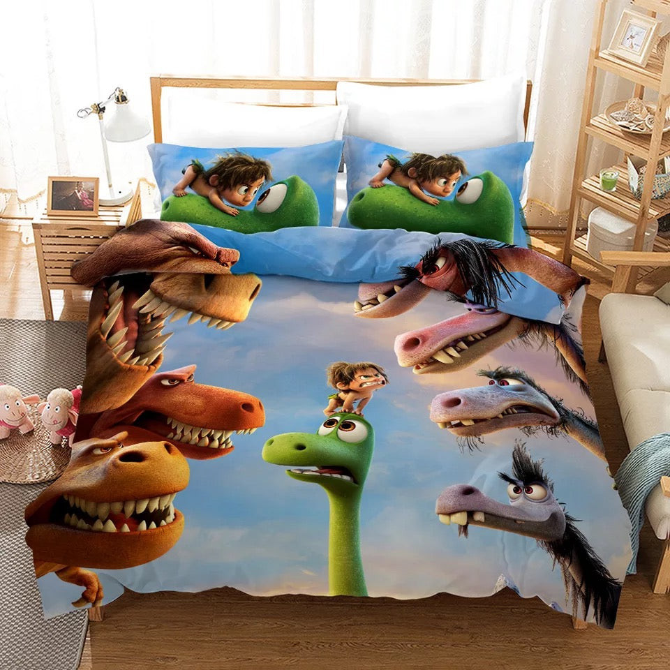 The Good Dinosaur Duvet Cover Quilt Cover Pillowcase Bedding Set Bed Linen Home Bedroom Decor