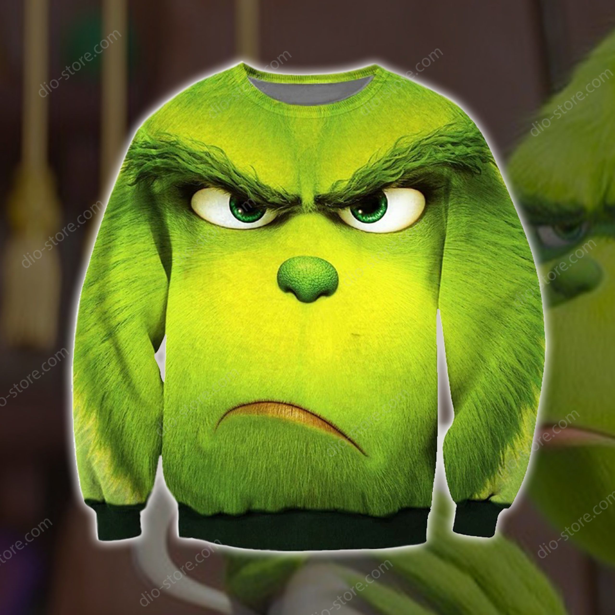 The Grinch 3D Print Ugly Christmas Sweater