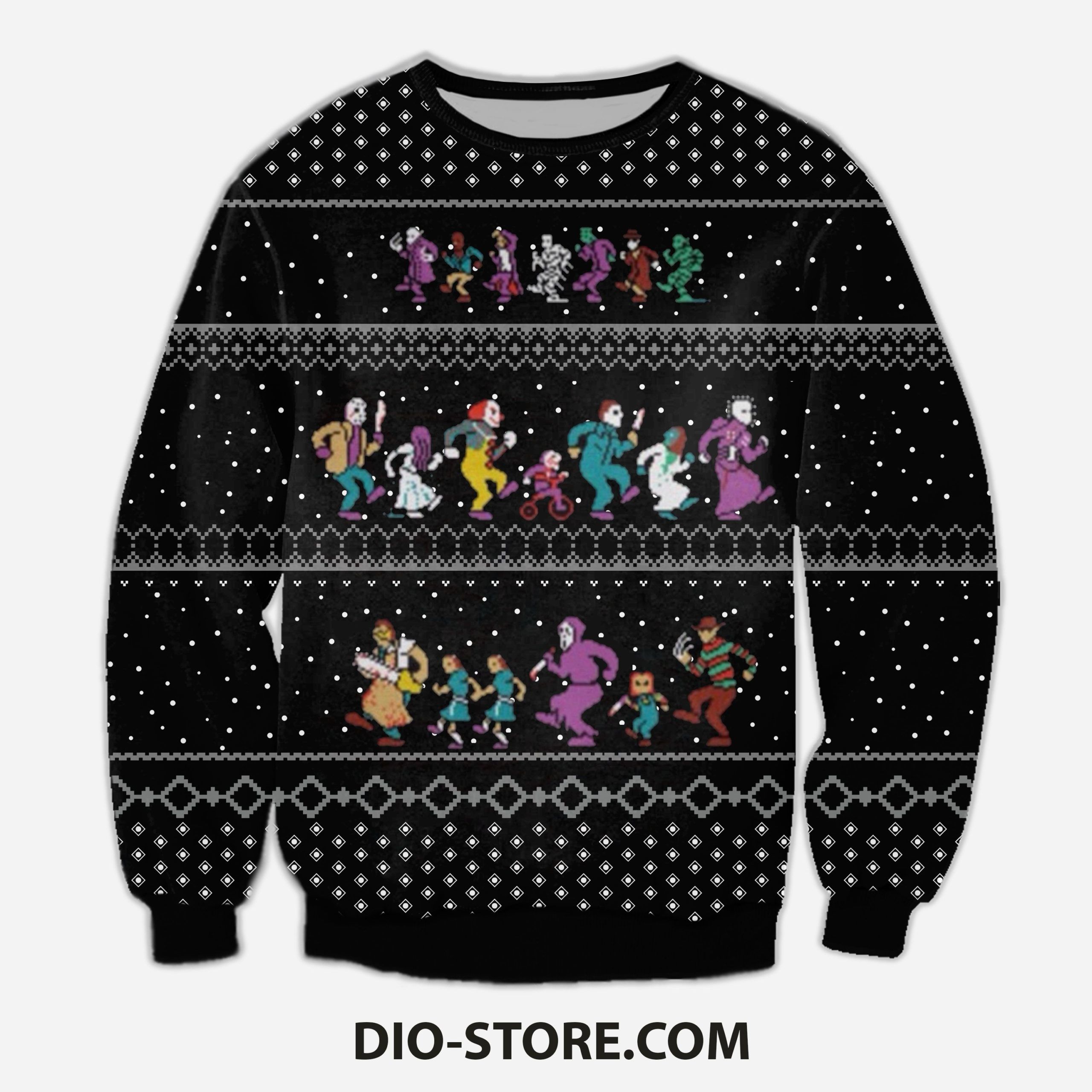 The Horror Christmas Vacation Knitting Pattern 3D Print Ugly Sweater