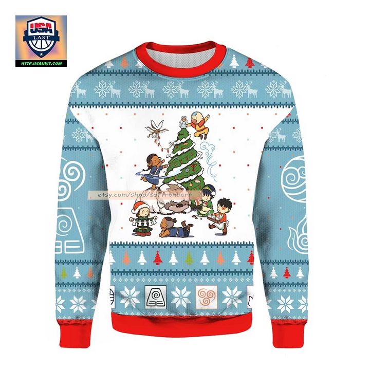 The Last Airbender Avatar Ugly 3D Christmas Sweater