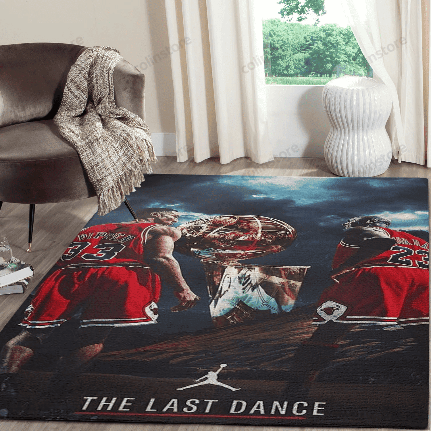 The Last Dance Michael Jordan Scottie Pippen Dennis Rodman Rectangle Area Rug – Full Print Carpet For Living Room & Bedroom Home Decor