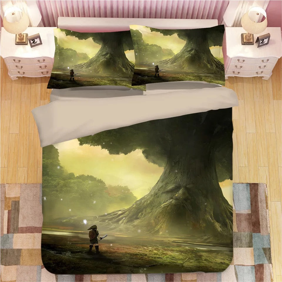 The Legend Of Zelda Link Duvet Cover Quilt Cover Pillowcase Bedding Set Bed Linen Home Bedroom Decor