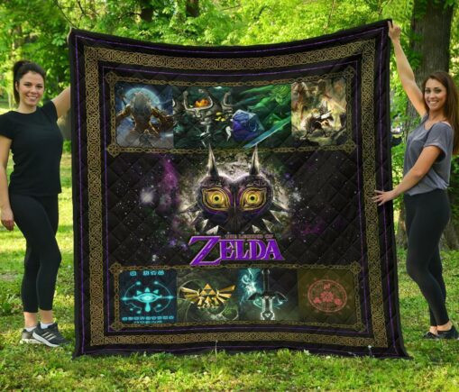 The Legend Of Zelda Majoras Mask Fleece Blanket Quilt Blanket