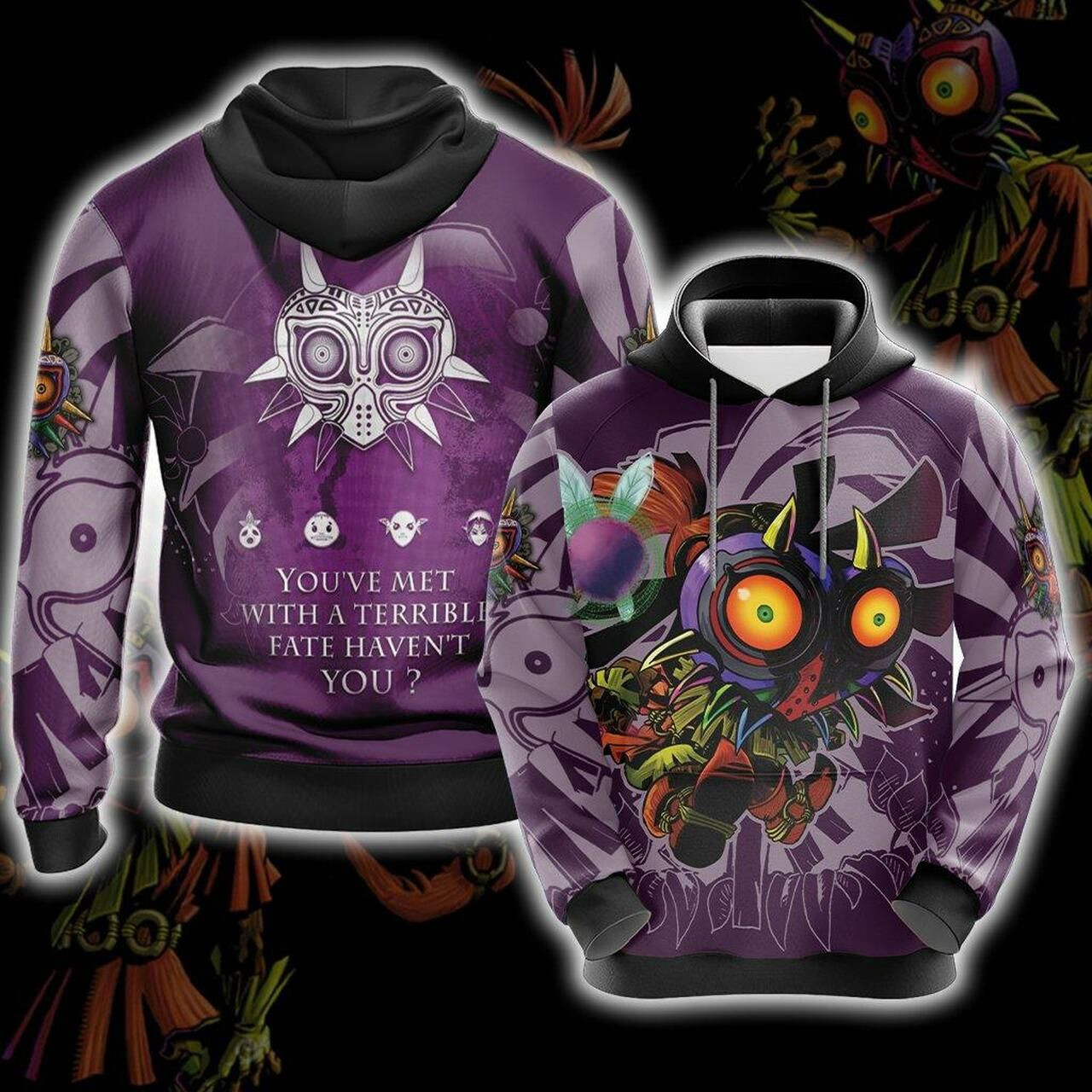 The Legend Of Zelda Majora'S Unisex 3D All Over Print Hoodie & Zip Hoodie