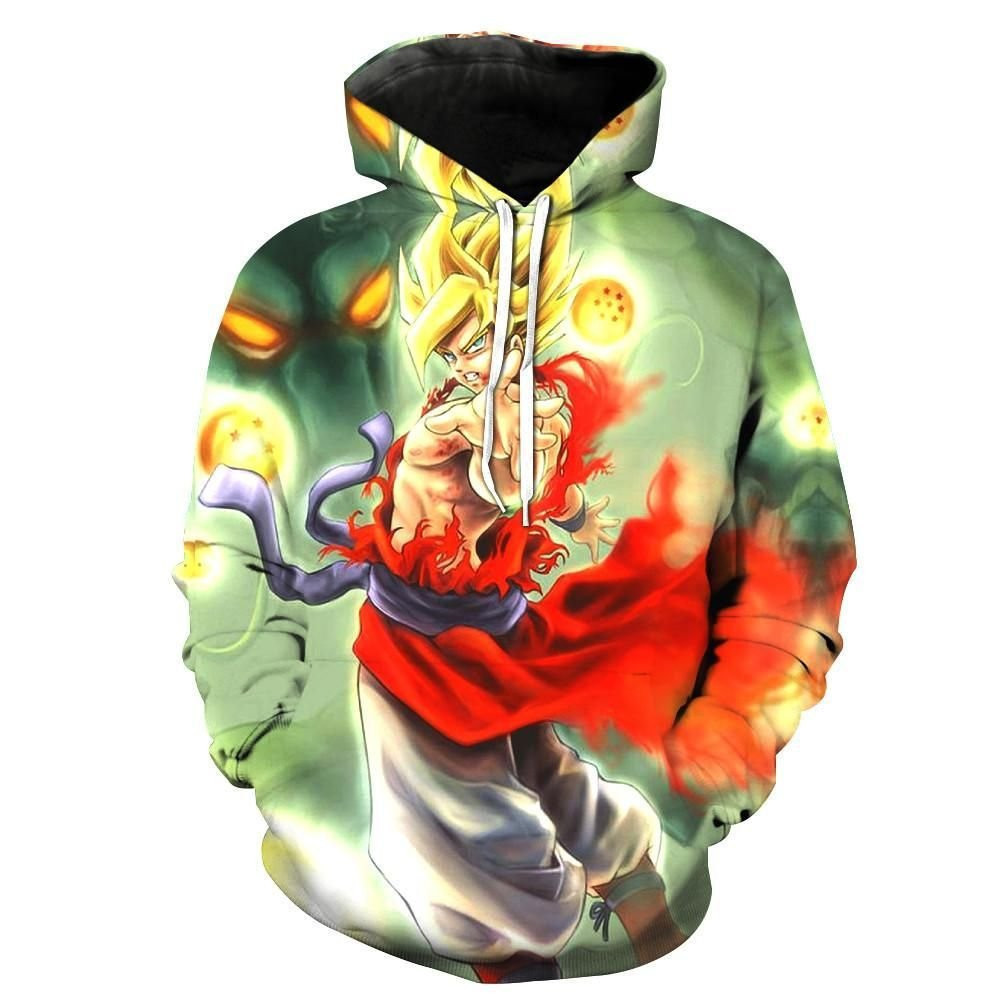 The Legendary Super Saiyan Goku V2 Dragon Ball Z 3D All Over Print Hoodie & Zip Hoodie