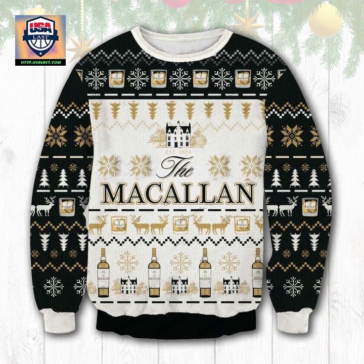 The Macallan Scotch Whisky Ugly Christmas Sweater