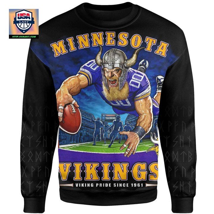 The Minnesota Vikings Warrior Sweater Knitted Long-Sleeved Sweater 