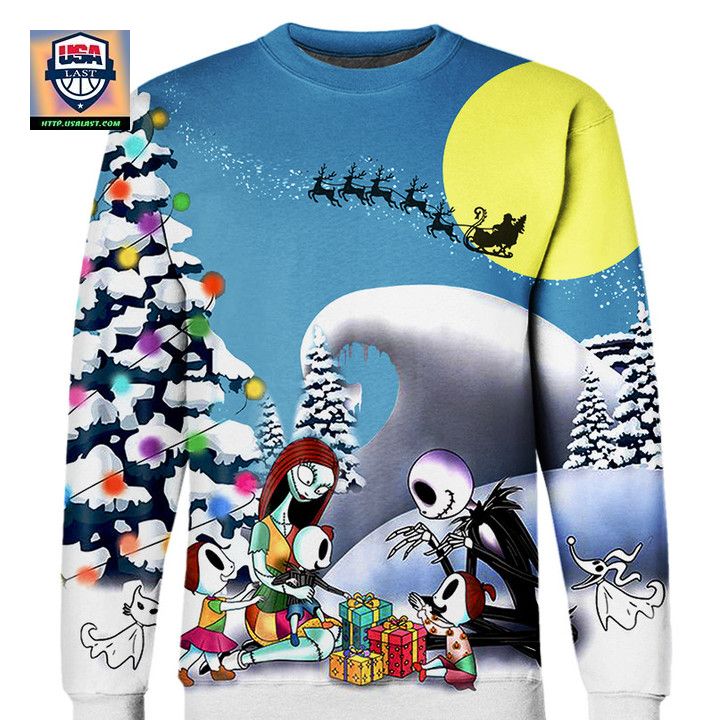 The Nightmare Before Christmas Dragonfly Mandala Style 3D All Over Printed Shirt Sweater