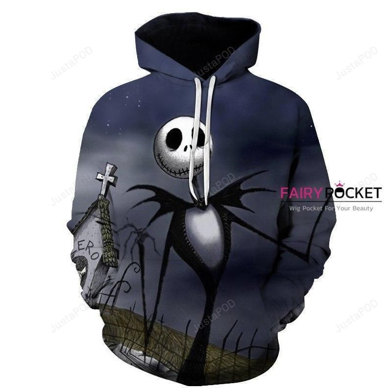 The Nightmare Before Christmas Jack Skellington 3D All Over Print Hoodie & Zip Hoodie