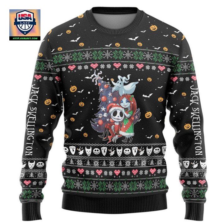 The Nightmare Before Christmas Jack Skellington Sally Christmas Sweater
