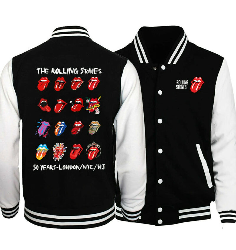 The Rolling Stones Evolution Fashion Baseball Jacket for Men & Women | Music Fan Gift