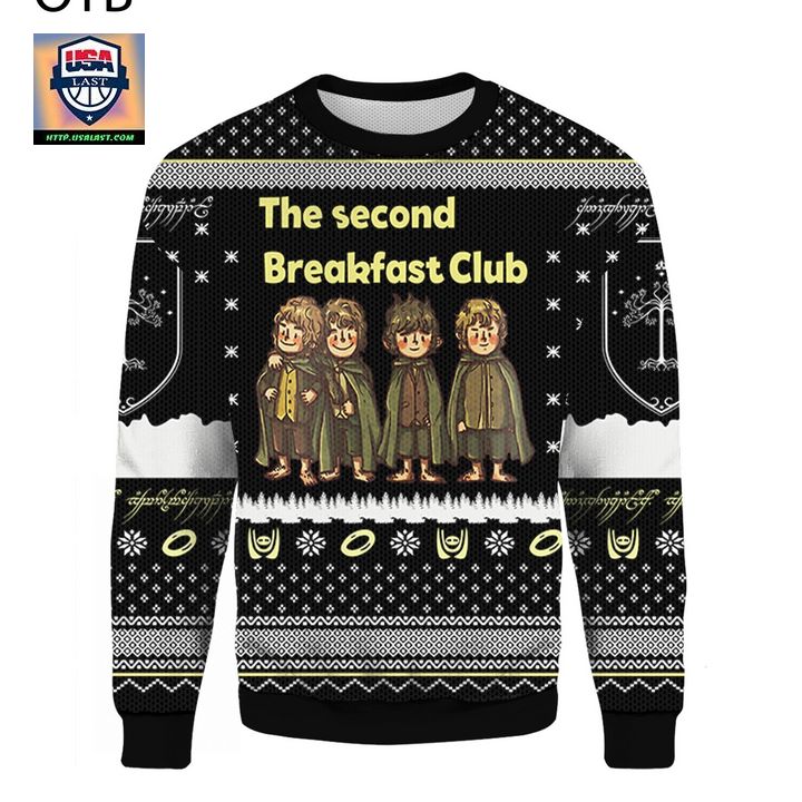 The Second Breakfast Club Meme Ugly Xmas 3D Christmas Sweater